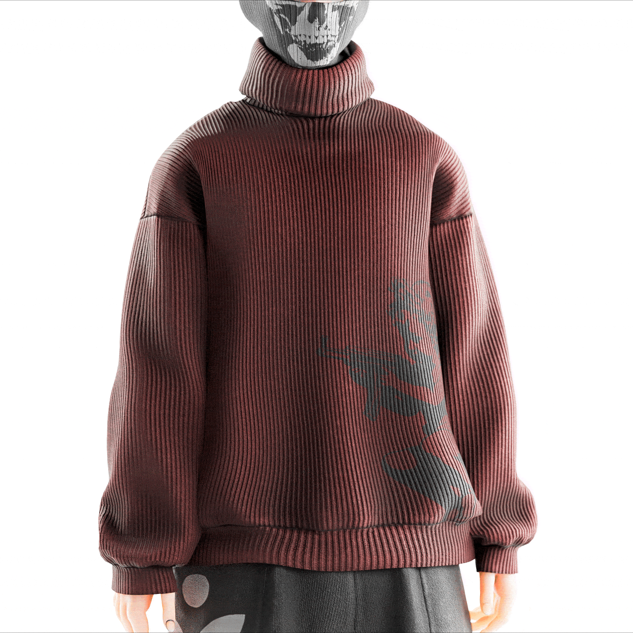 Oversized Knit Turtleneck