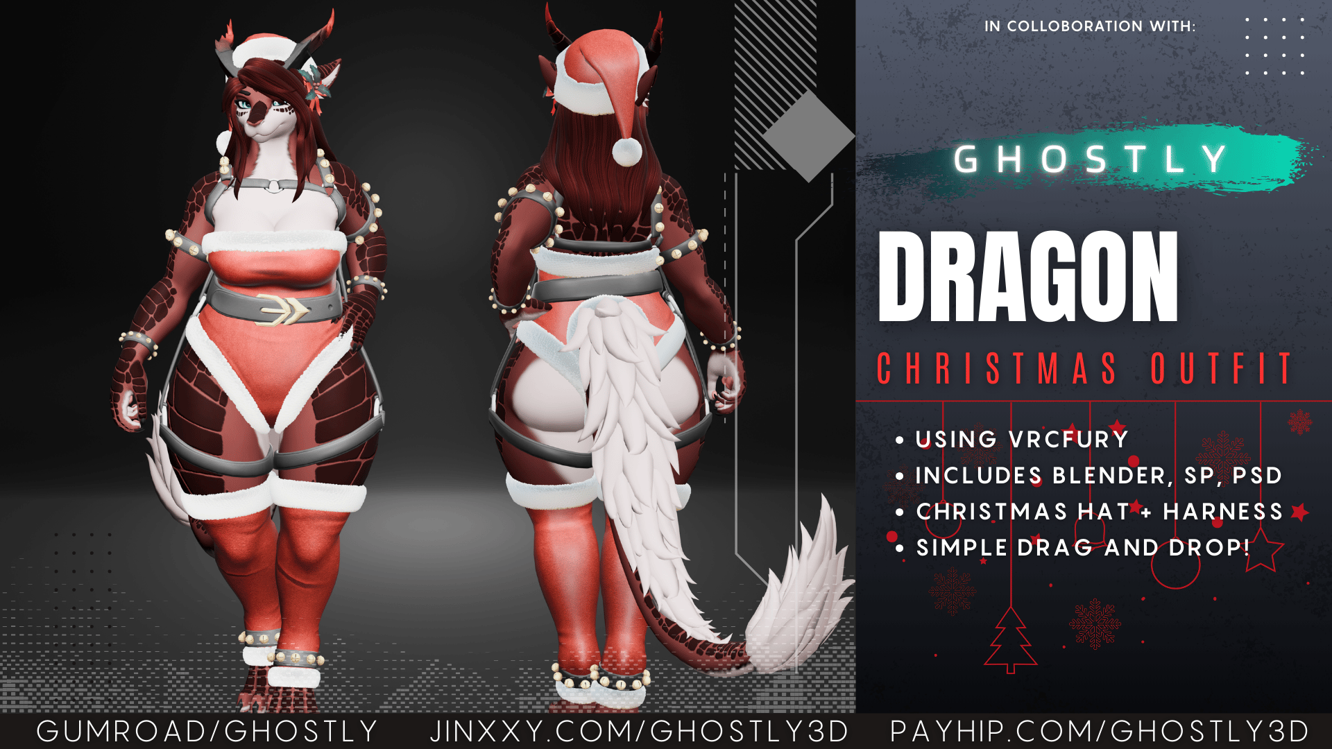 Ghostly Christmas Outfit Dragon