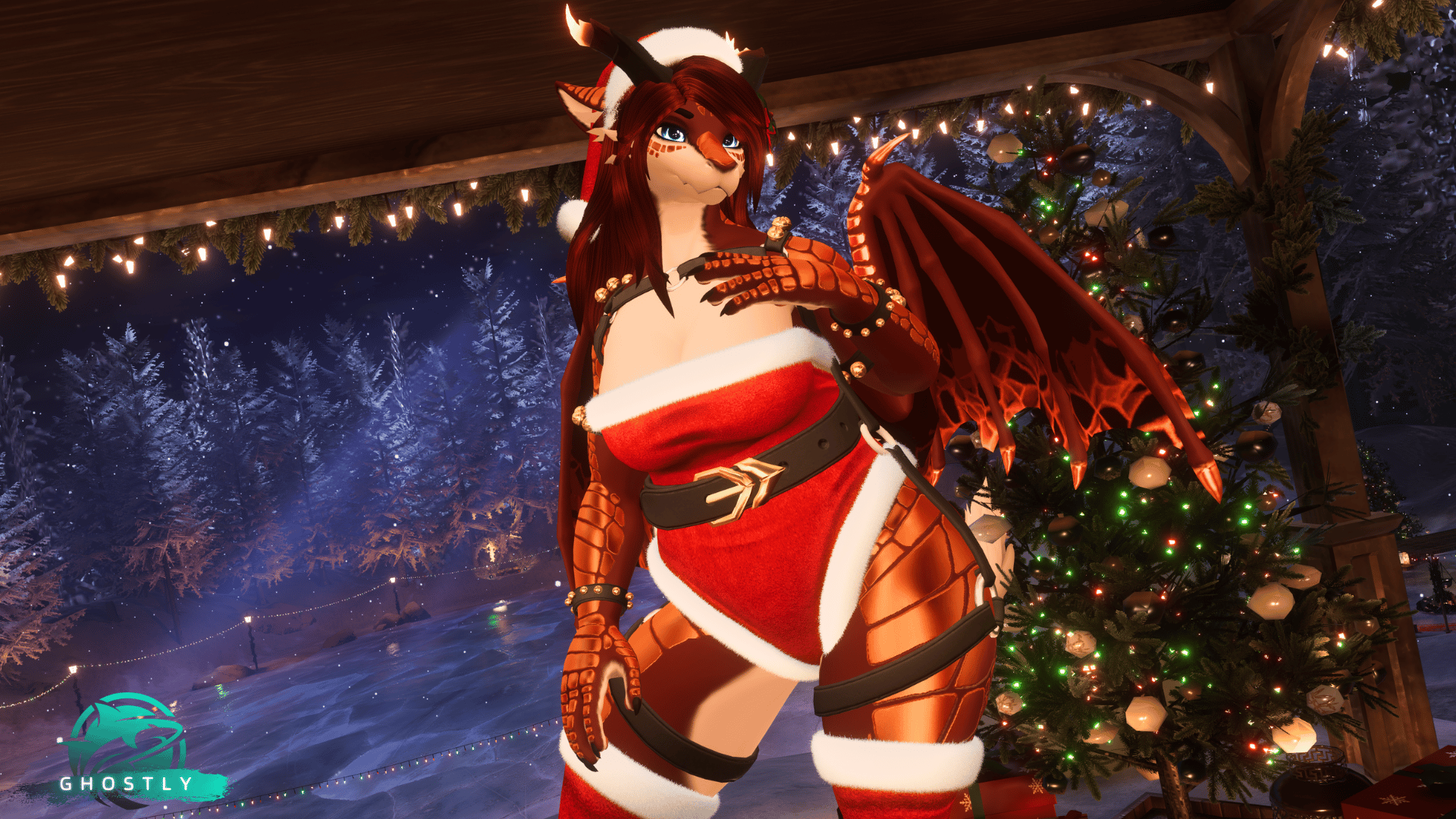 Ghostly Christmas Outfit Dragon