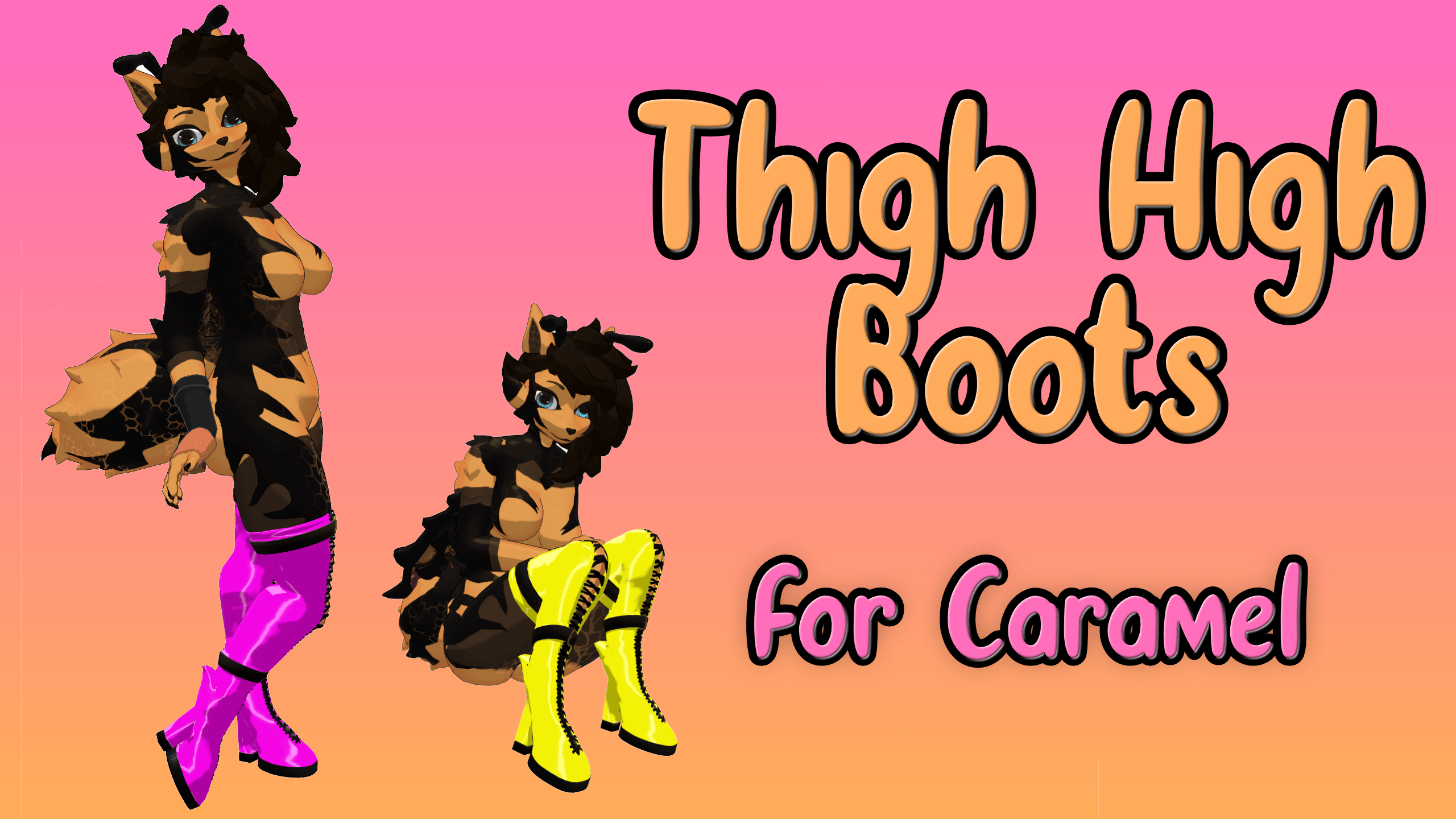 Thigh High Boots for Caramel and Clover