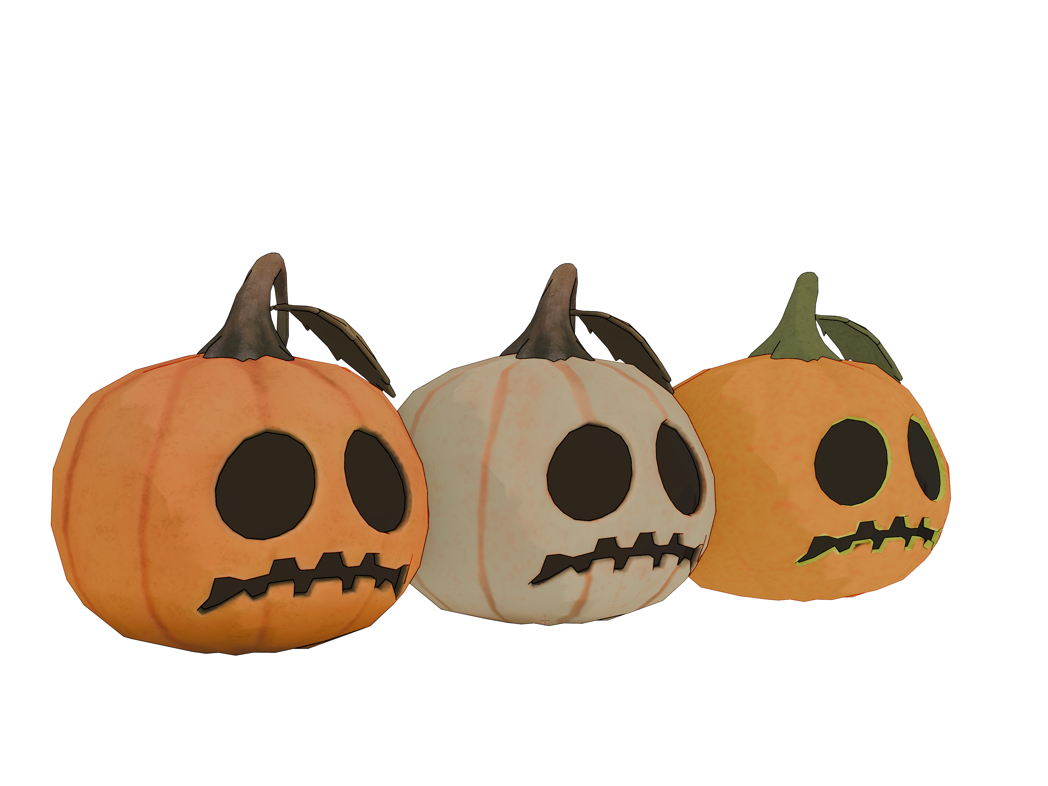 Halloween Pumpkin VRC Asset (3 variations!)