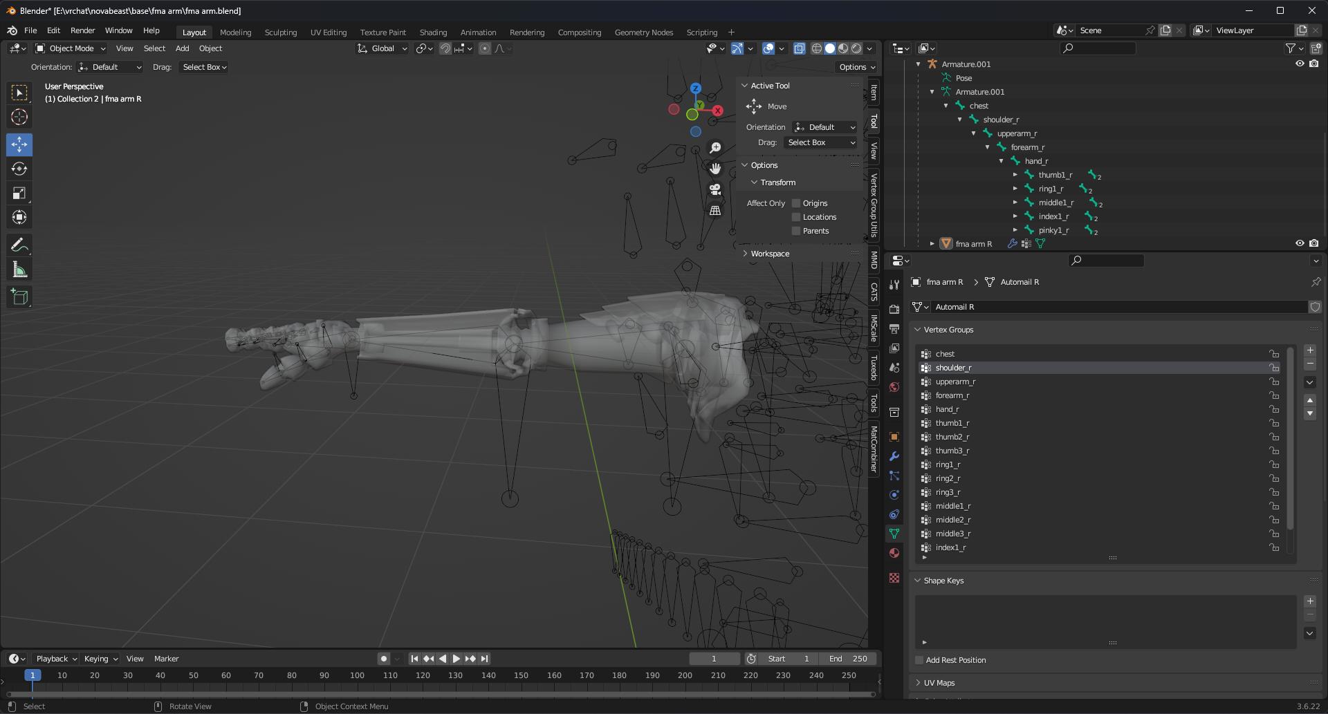 FMA arm for NovaBeast