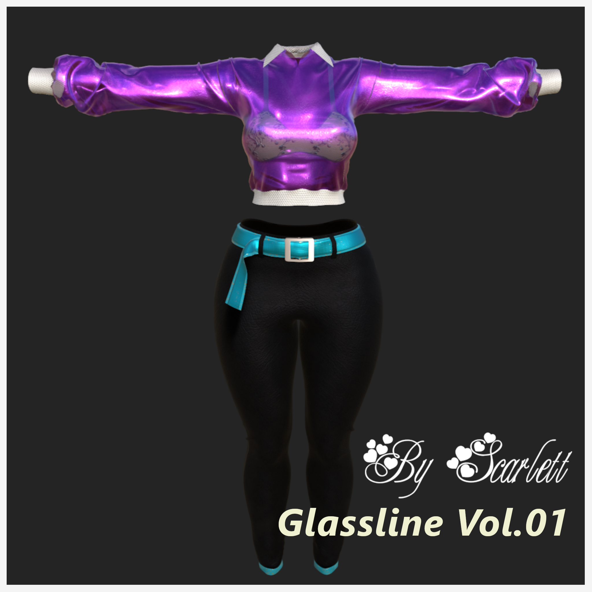 Glassline Vol. 01 - 3-piece set with Sheer Jacket (EGirl)