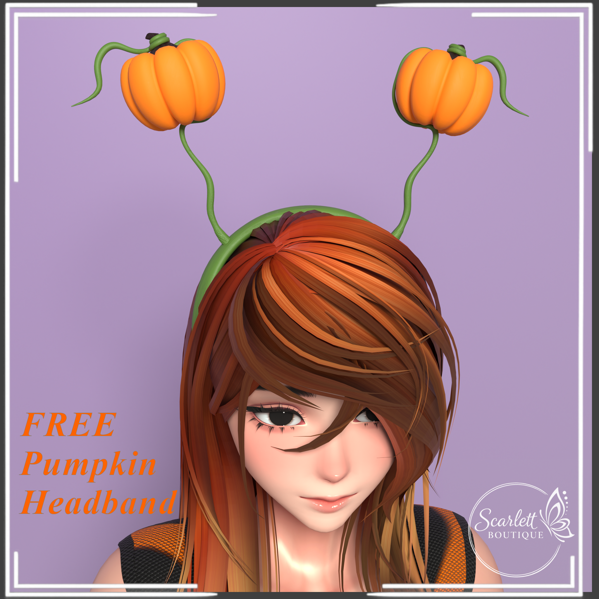 FREE Pumpkin Headband for Halloween 