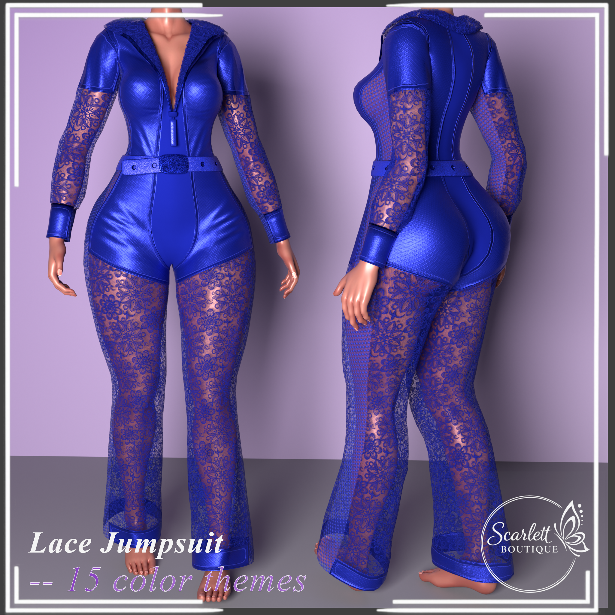 Lace Jumpsuit (Rigged for VRBase EGirl)