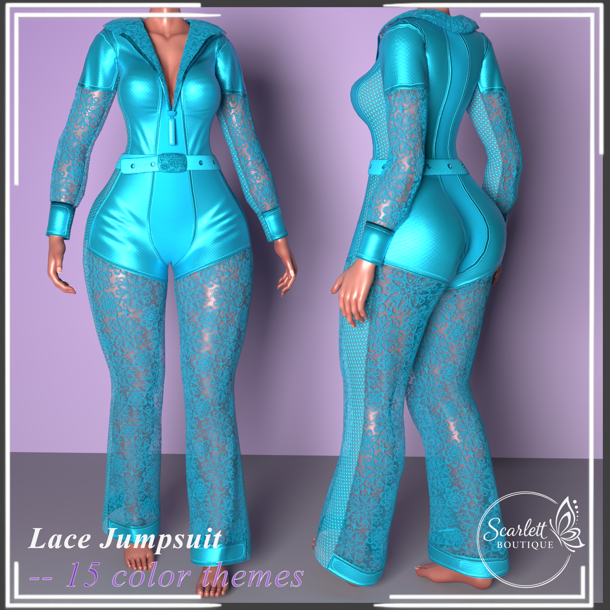 Lace Jumpsuit (Rigged for VRBase EGirl)