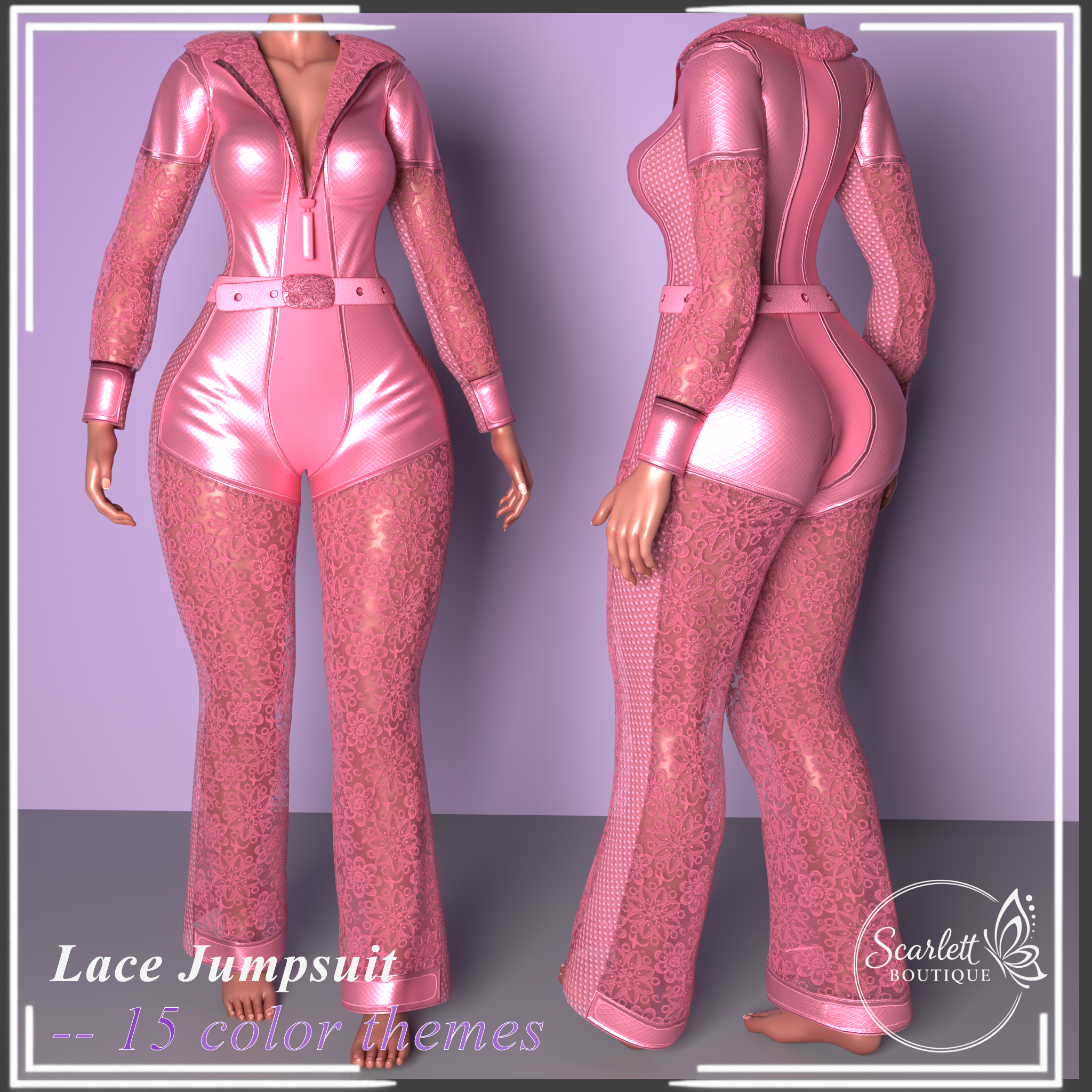 Lace Jumpsuit (Rigged for VRBase EGirl)