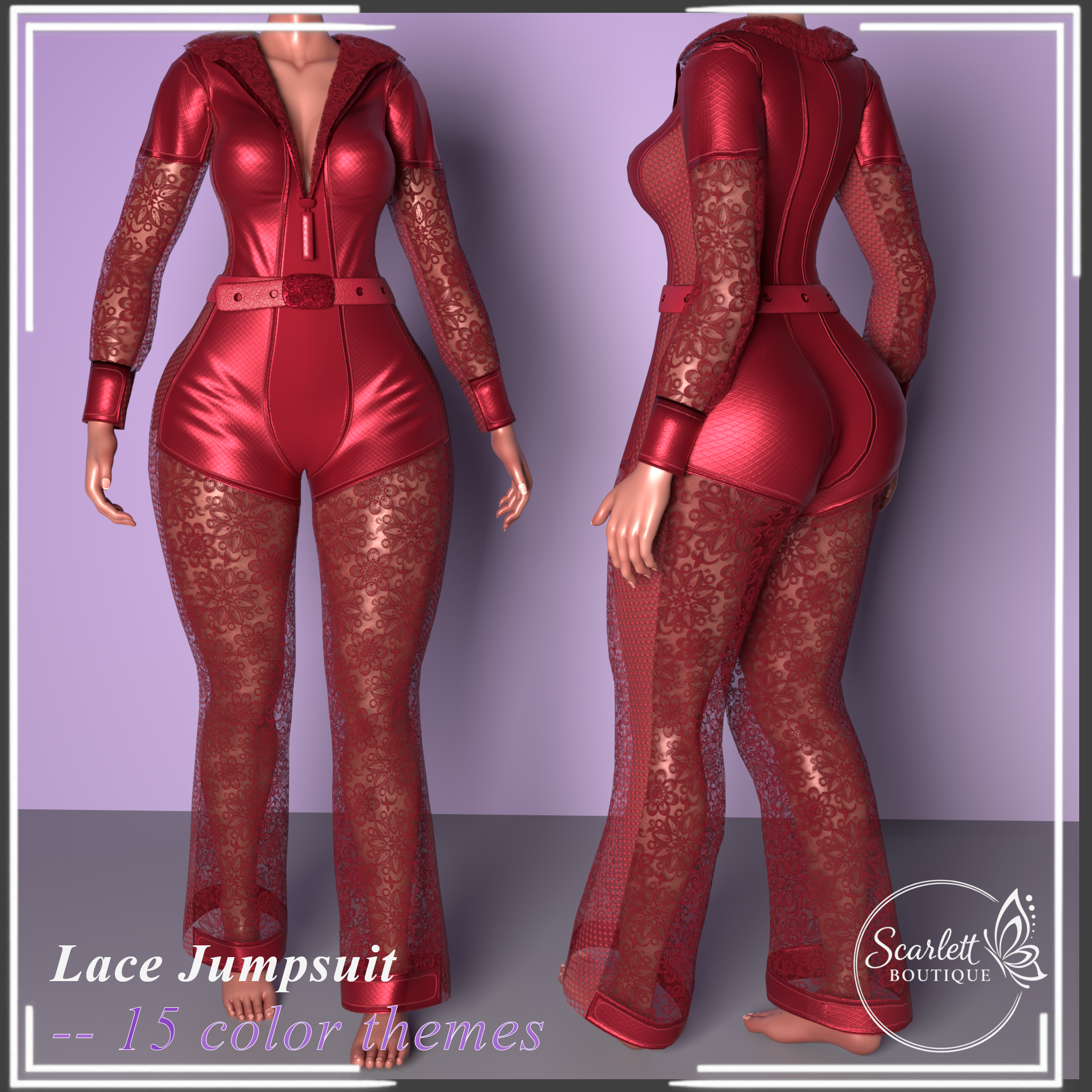 Lace Jumpsuit (Rigged for VRBase EGirl)