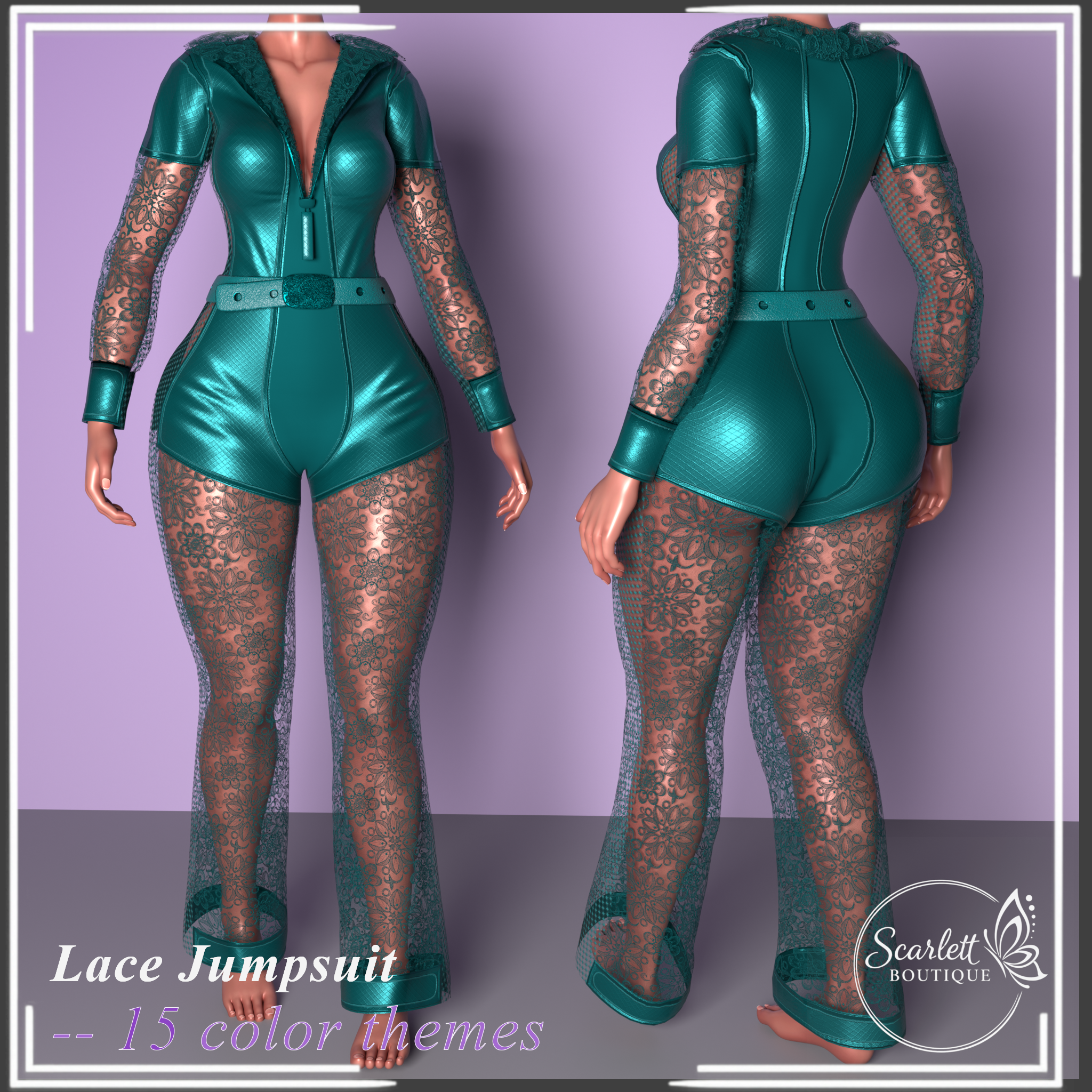 Lace Jumpsuit (Rigged for VRBase EGirl)