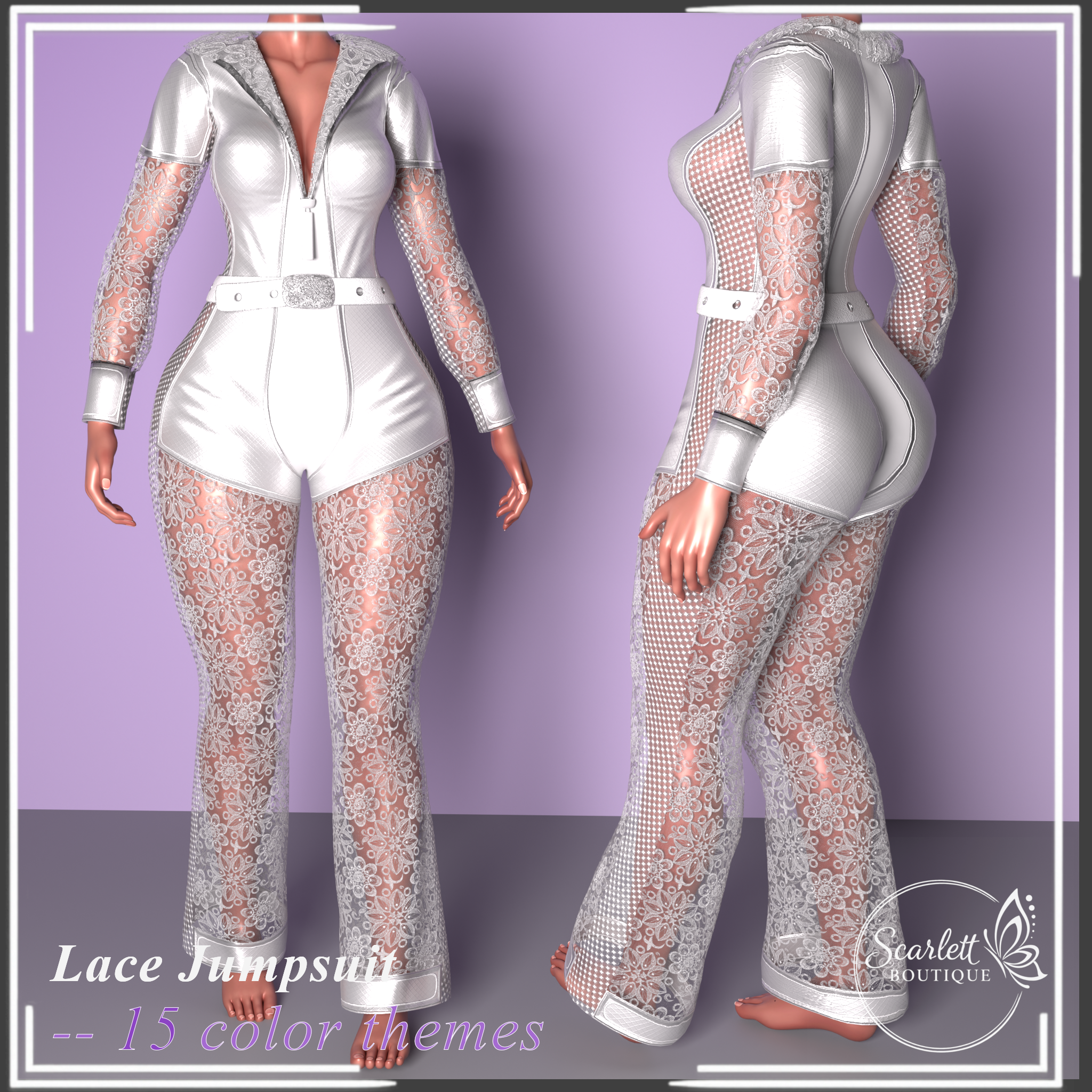 Lace Jumpsuit (Rigged for VRBase EGirl)