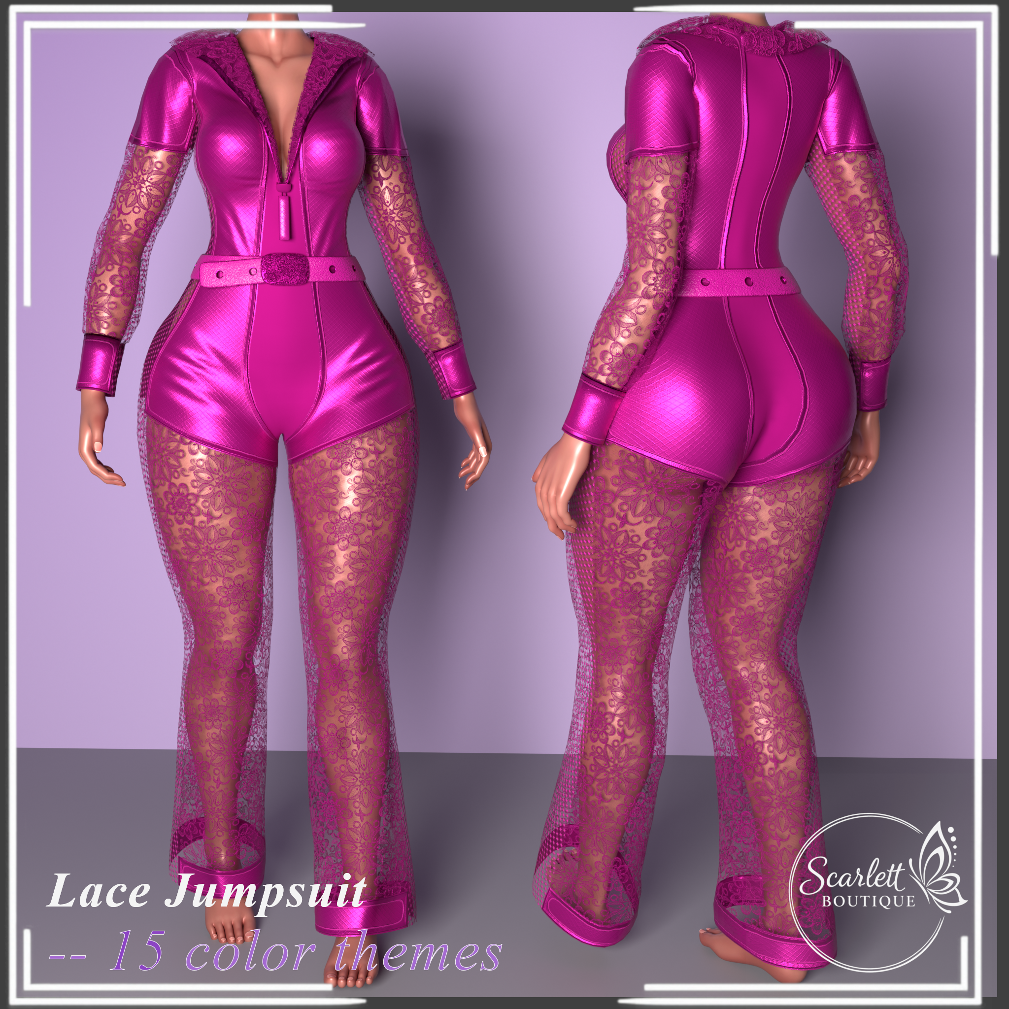 Lace Jumpsuit (Rigged for VRBase EGirl)