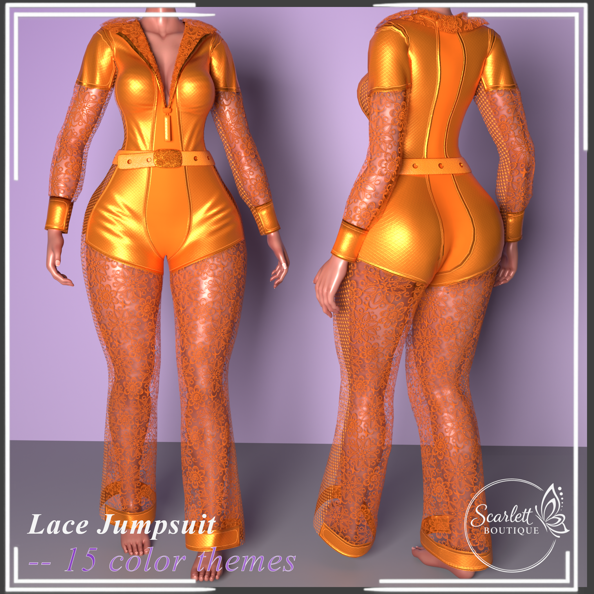 Lace Jumpsuit (Rigged for VRBase EGirl)