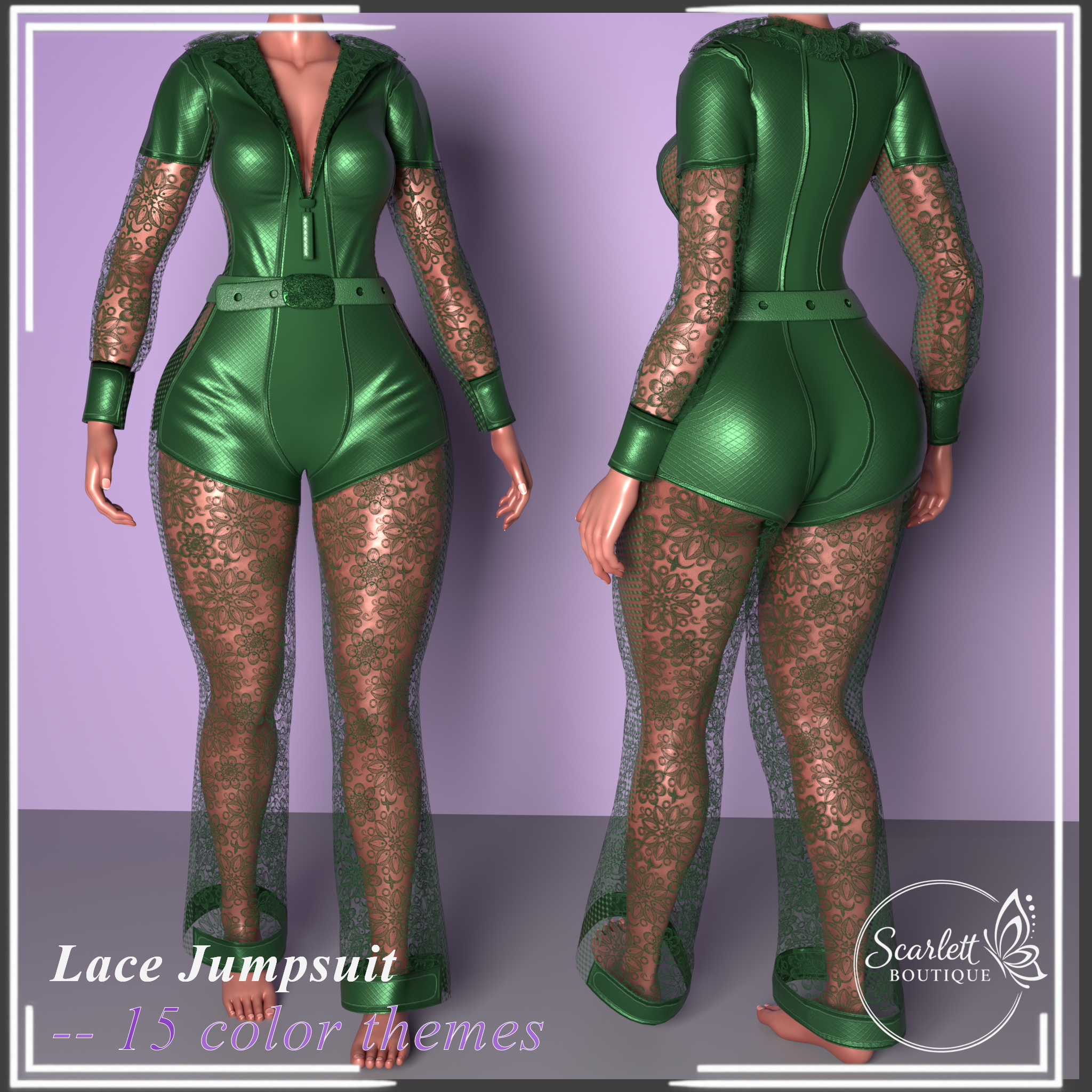 Lace Jumpsuit (Rigged for VRBase EGirl)