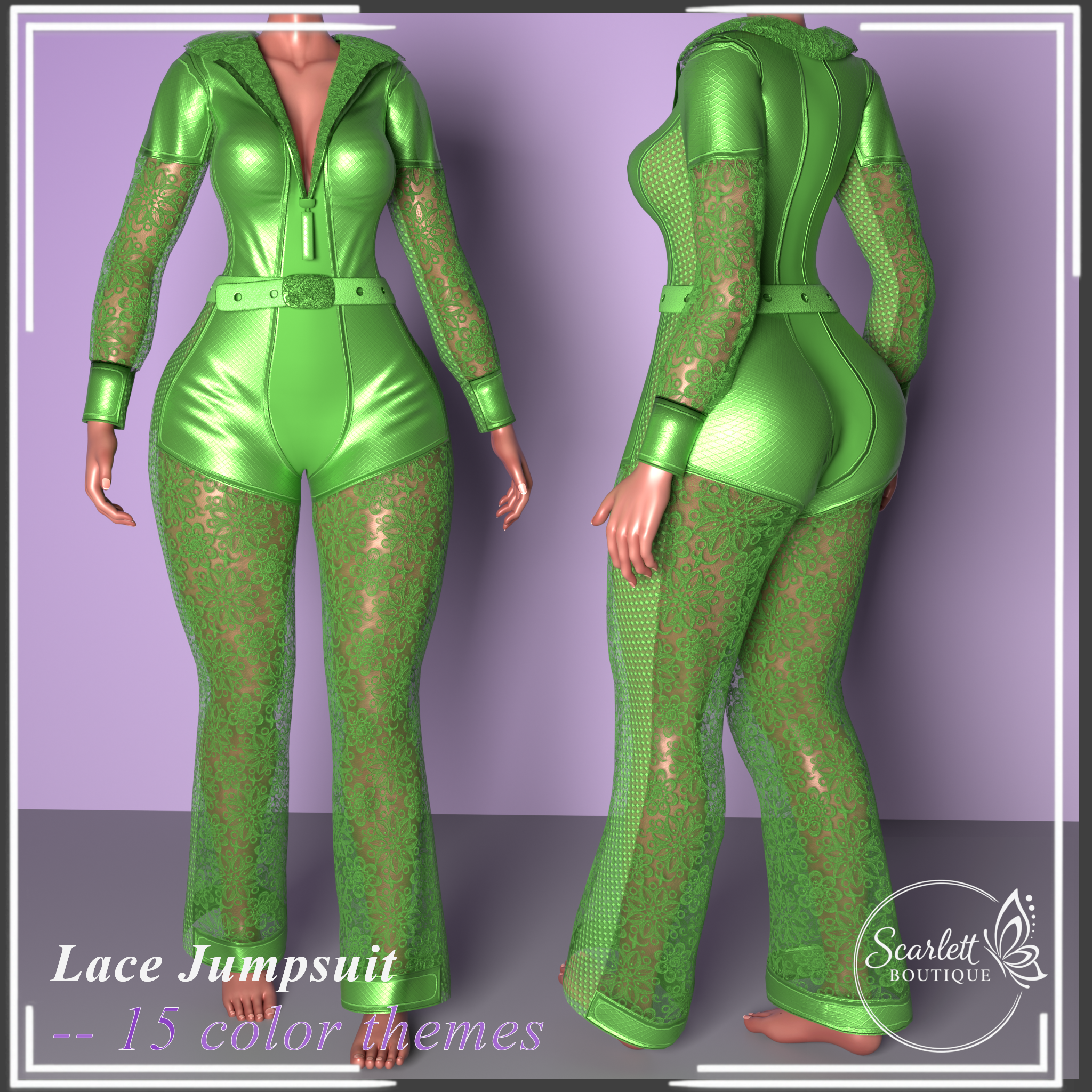 Lace Jumpsuit (Rigged for VRBase EGirl)