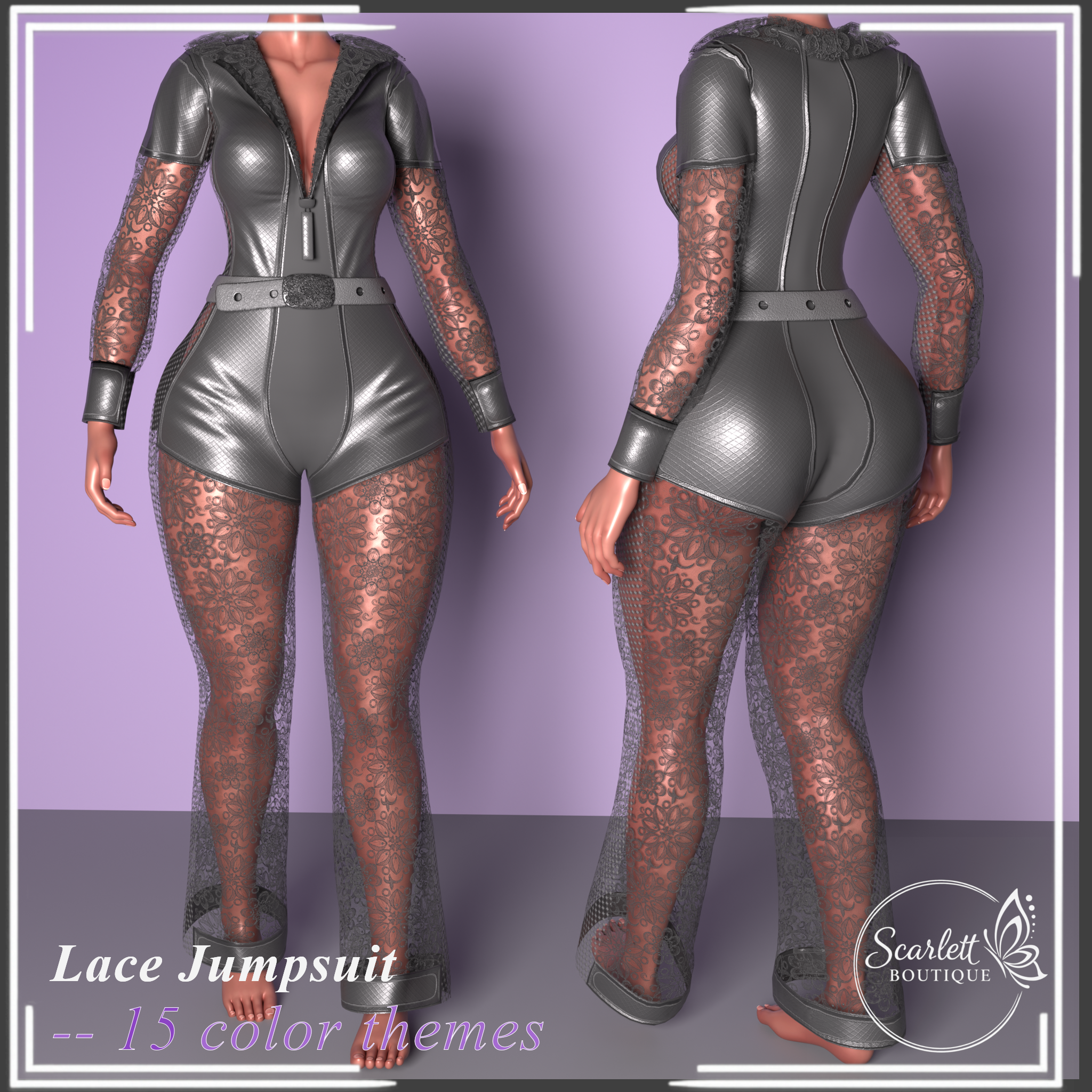 Lace Jumpsuit (Rigged for VRBase EGirl)