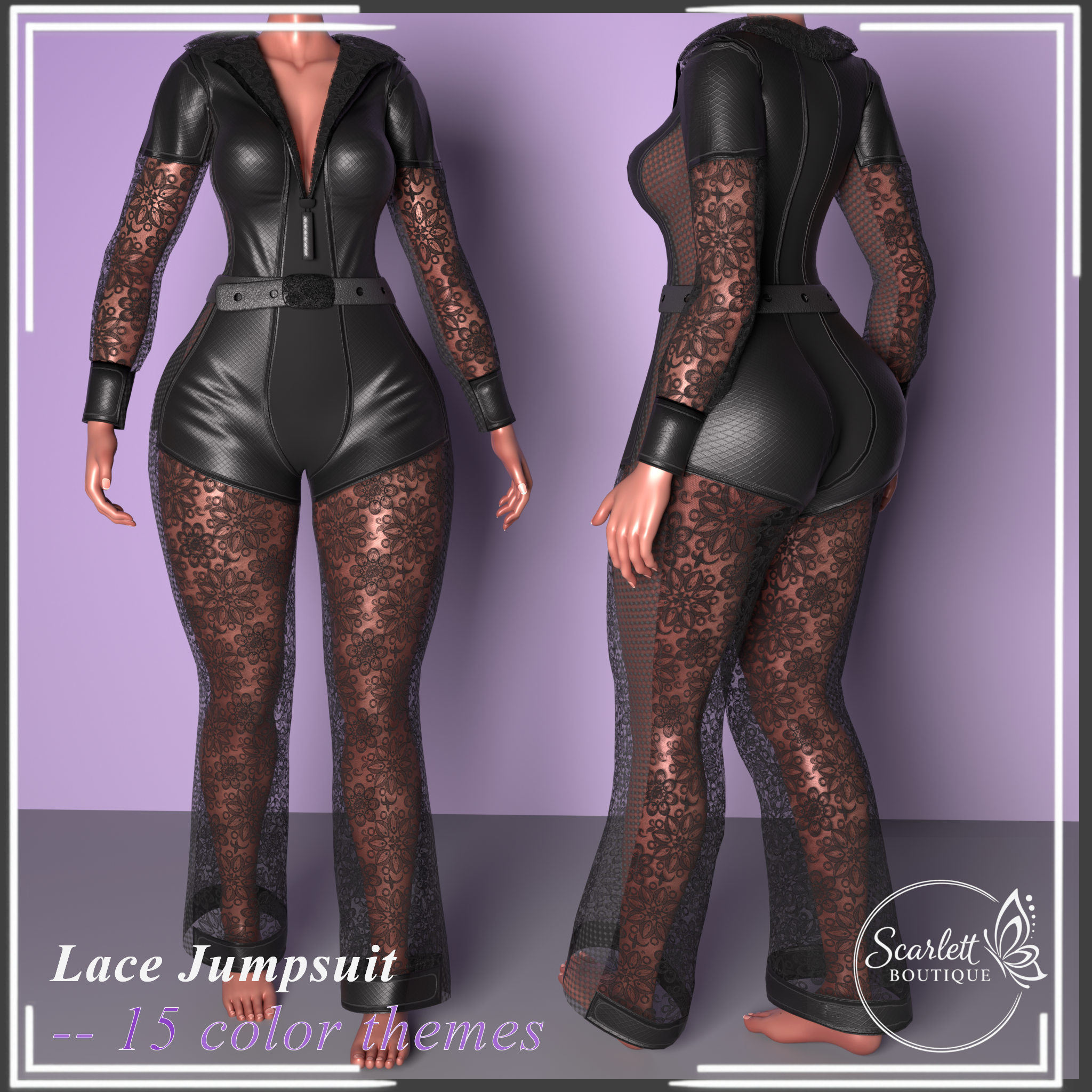 Lace Jumpsuit (Rigged for VRBase EGirl)