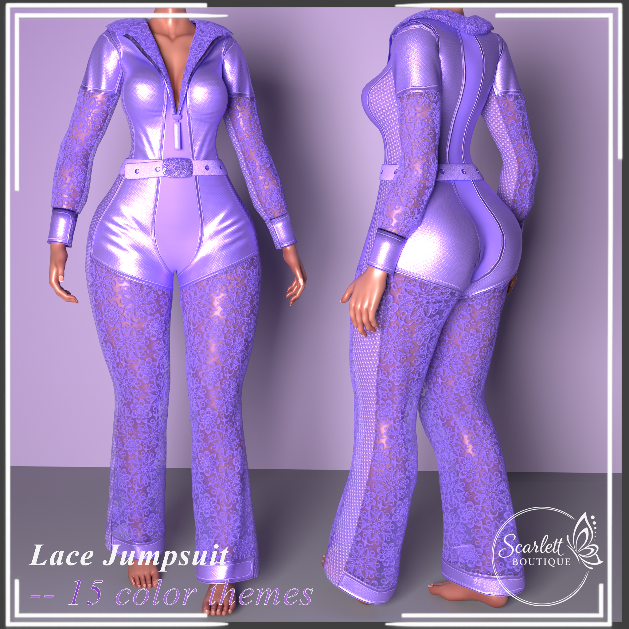 Lace Jumpsuit (Rigged for VRBase EGirl)