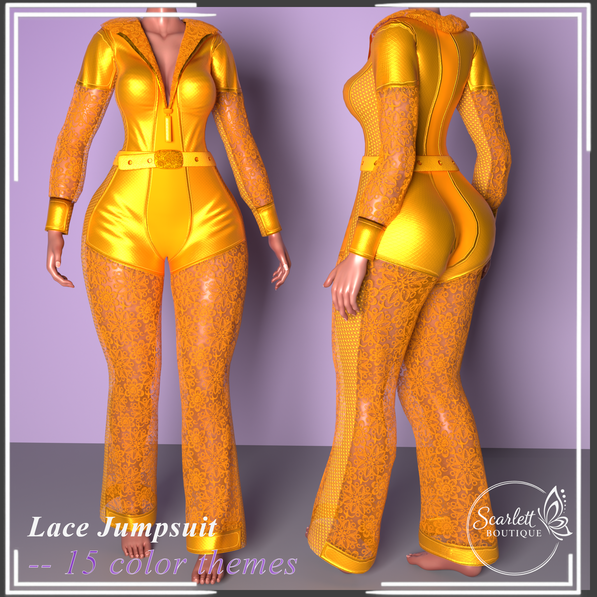 Lace Jumpsuit (Rigged for VRBase EGirl)