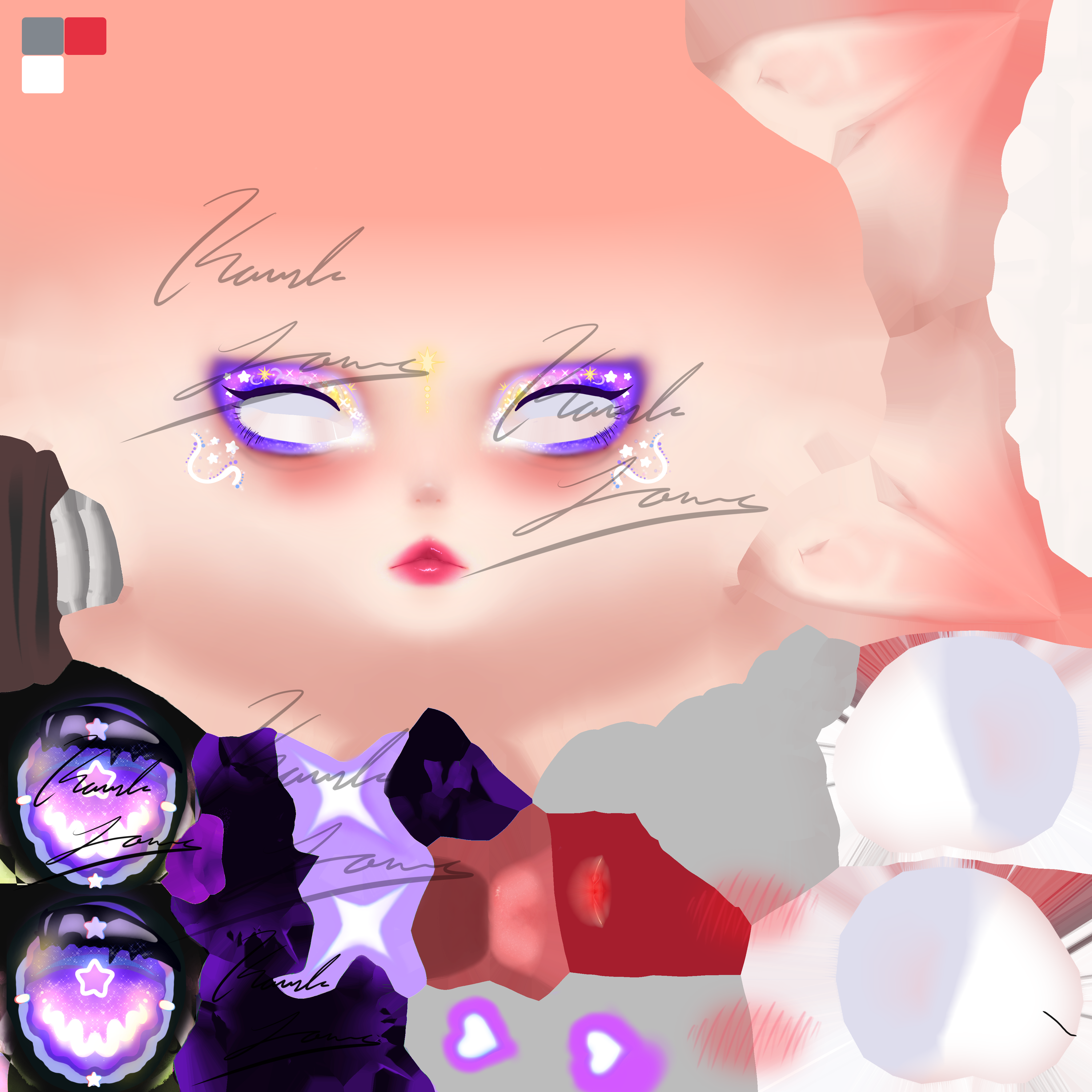 Super star makeup eyes