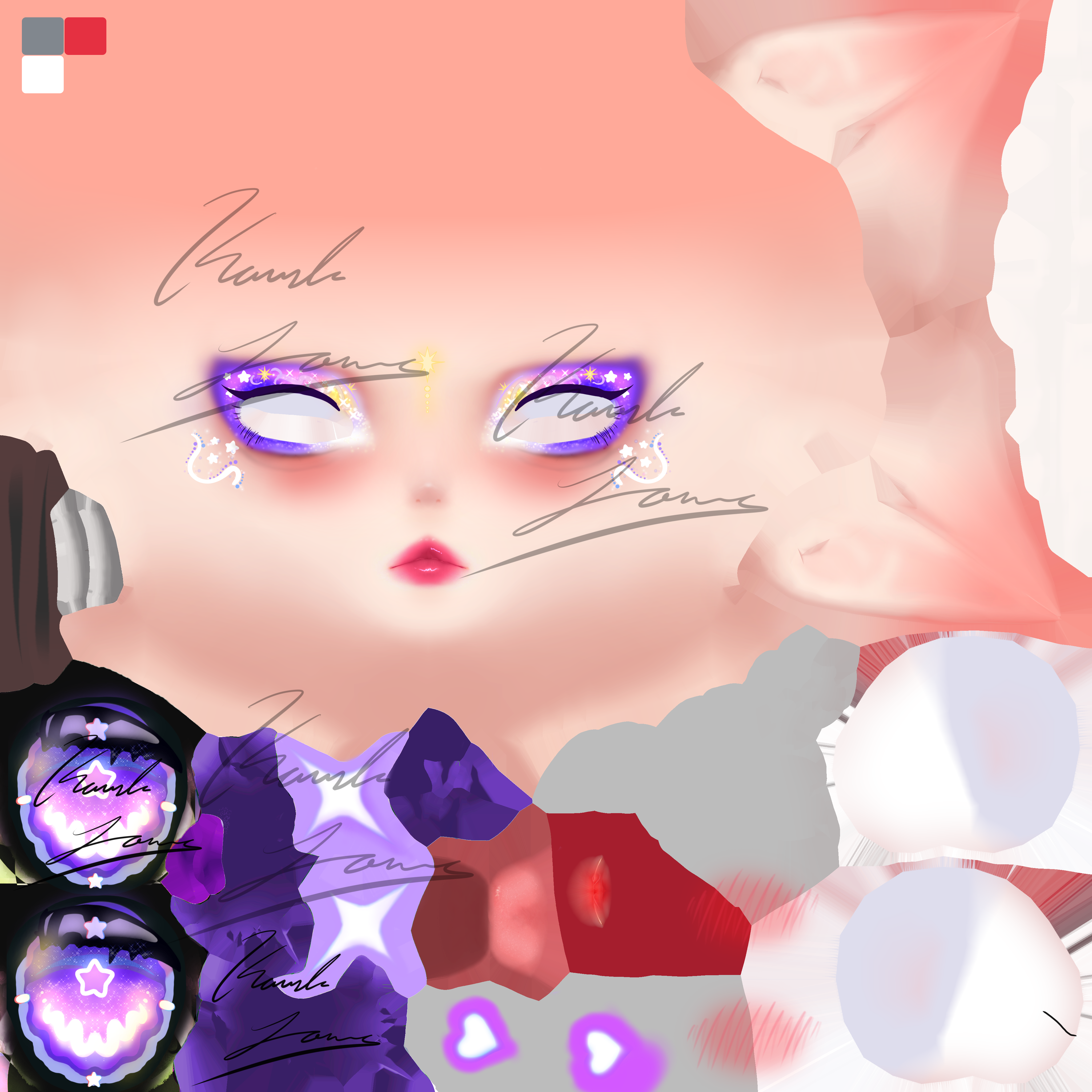Super star makeup eyes