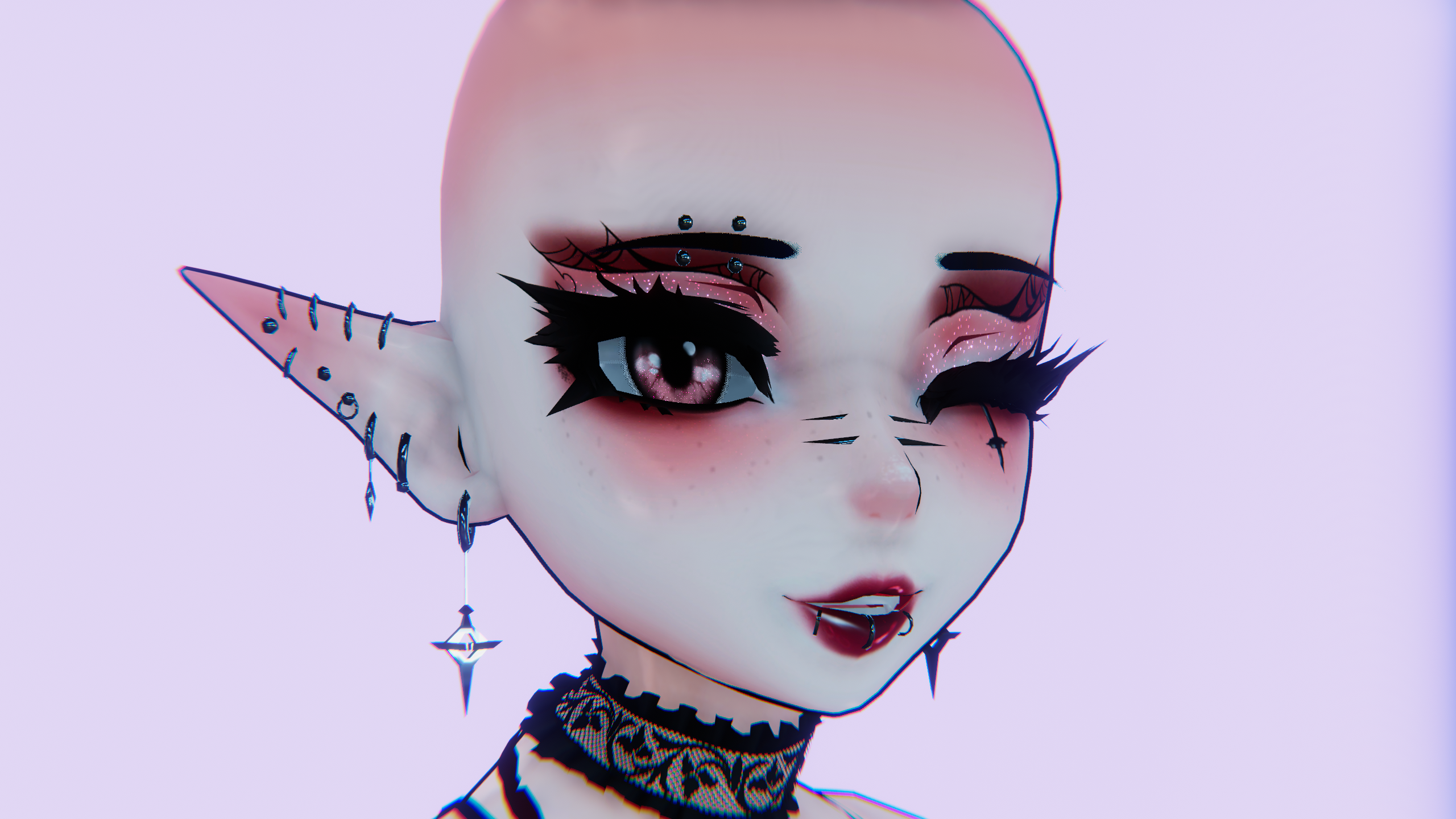 Dark Vampire Makeup for GodWhisper Magician