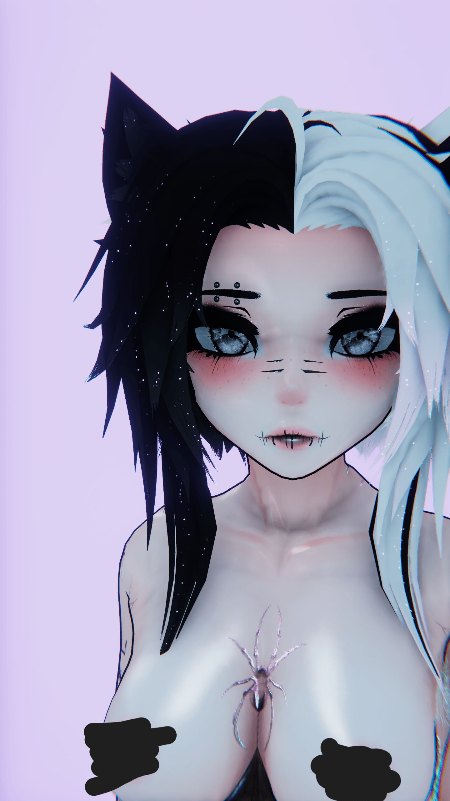Spider tattoos and makeup! For God Whisper & God Magician