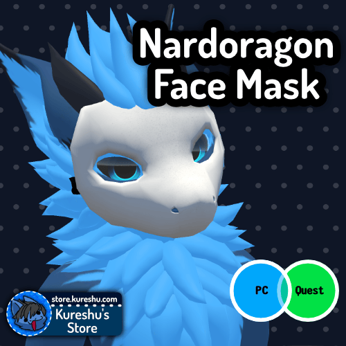 Nardoragon Face Mask (VRChat PC and Quest Compatible)