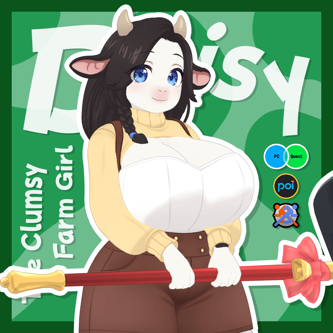 Daisy The Clumsy Farm Girl - VRChat Avatar