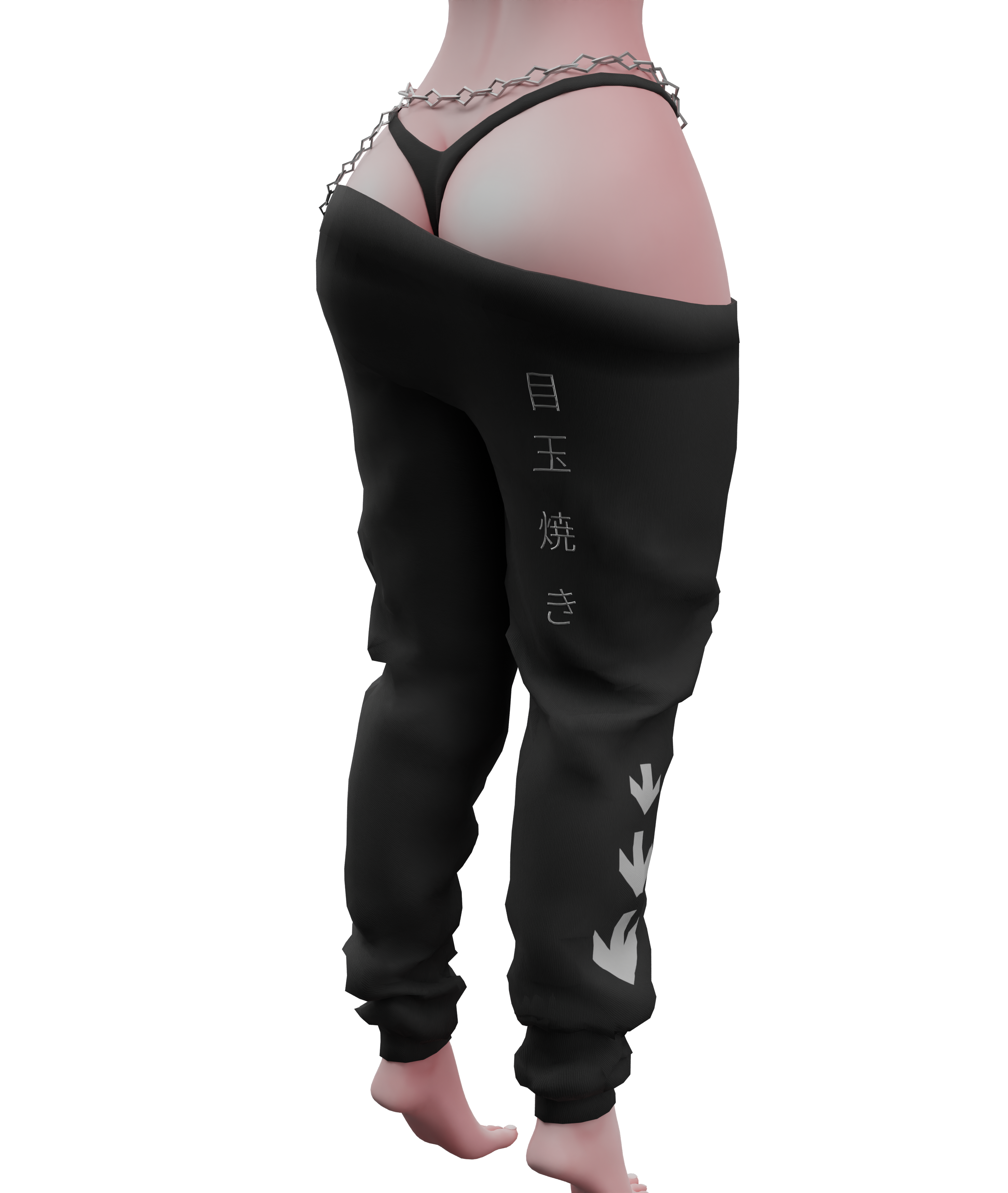 Pulled Down Sweatpants