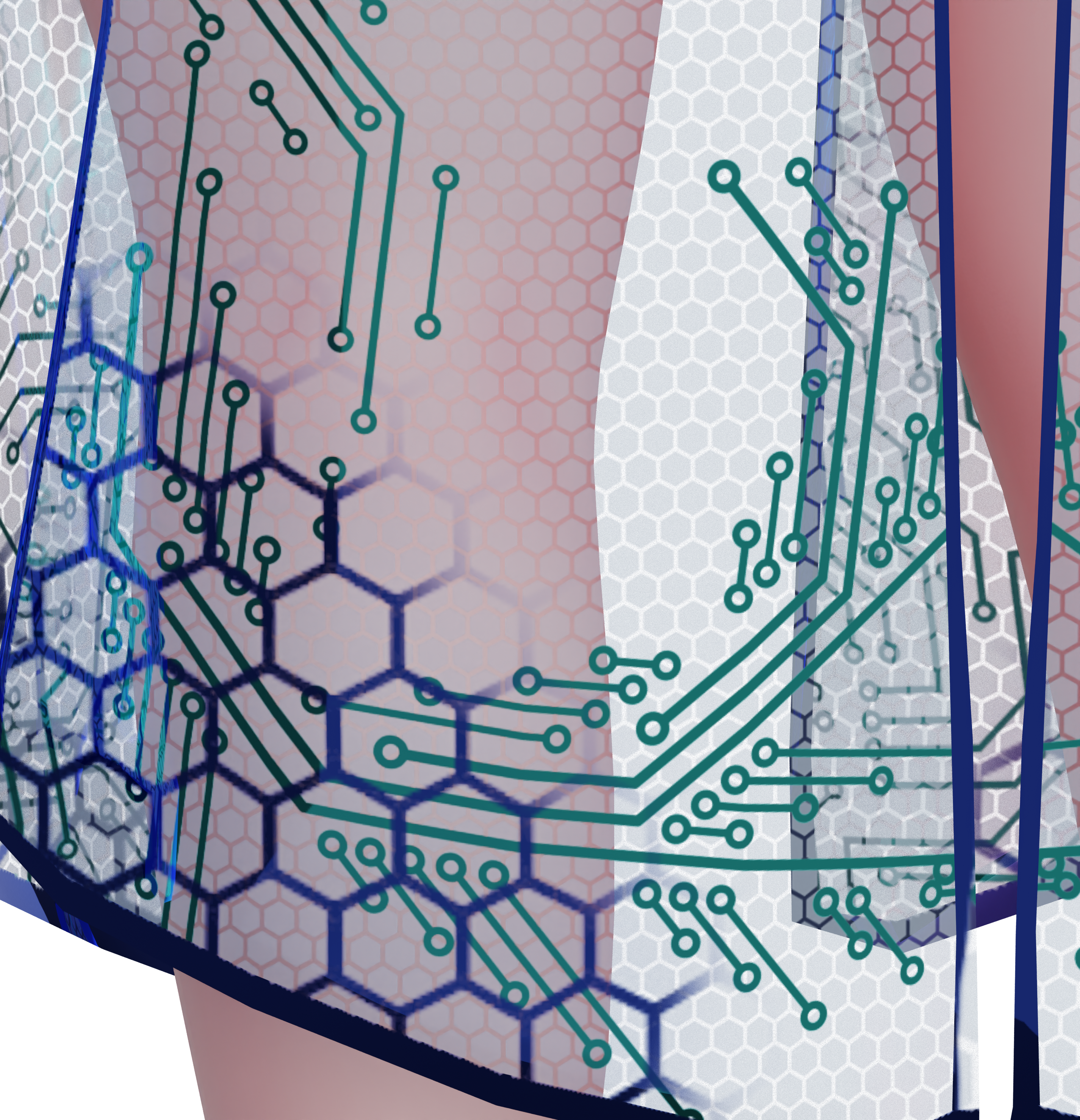 Cyber Hexagon Coat