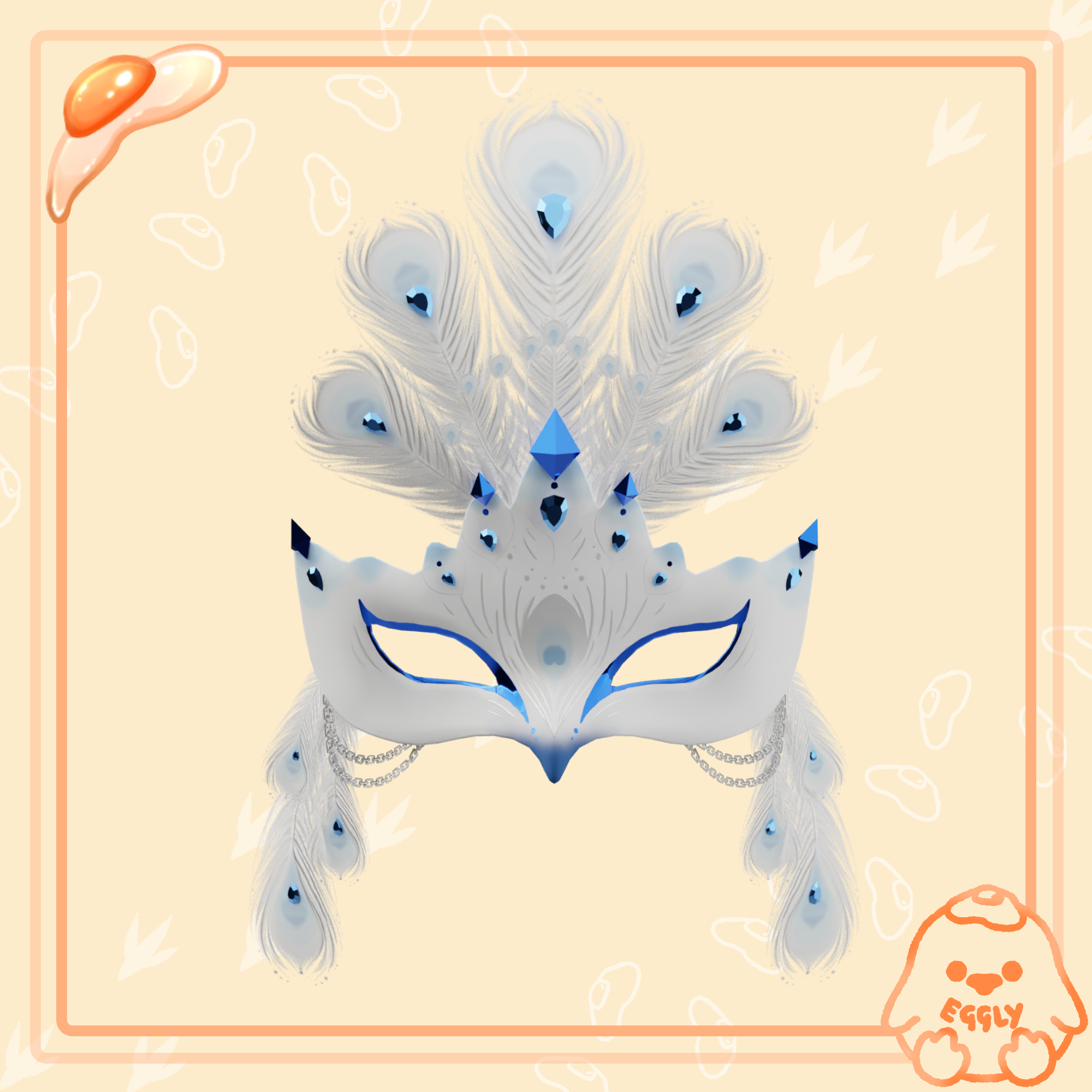 Aurora: White Peacock Outfit