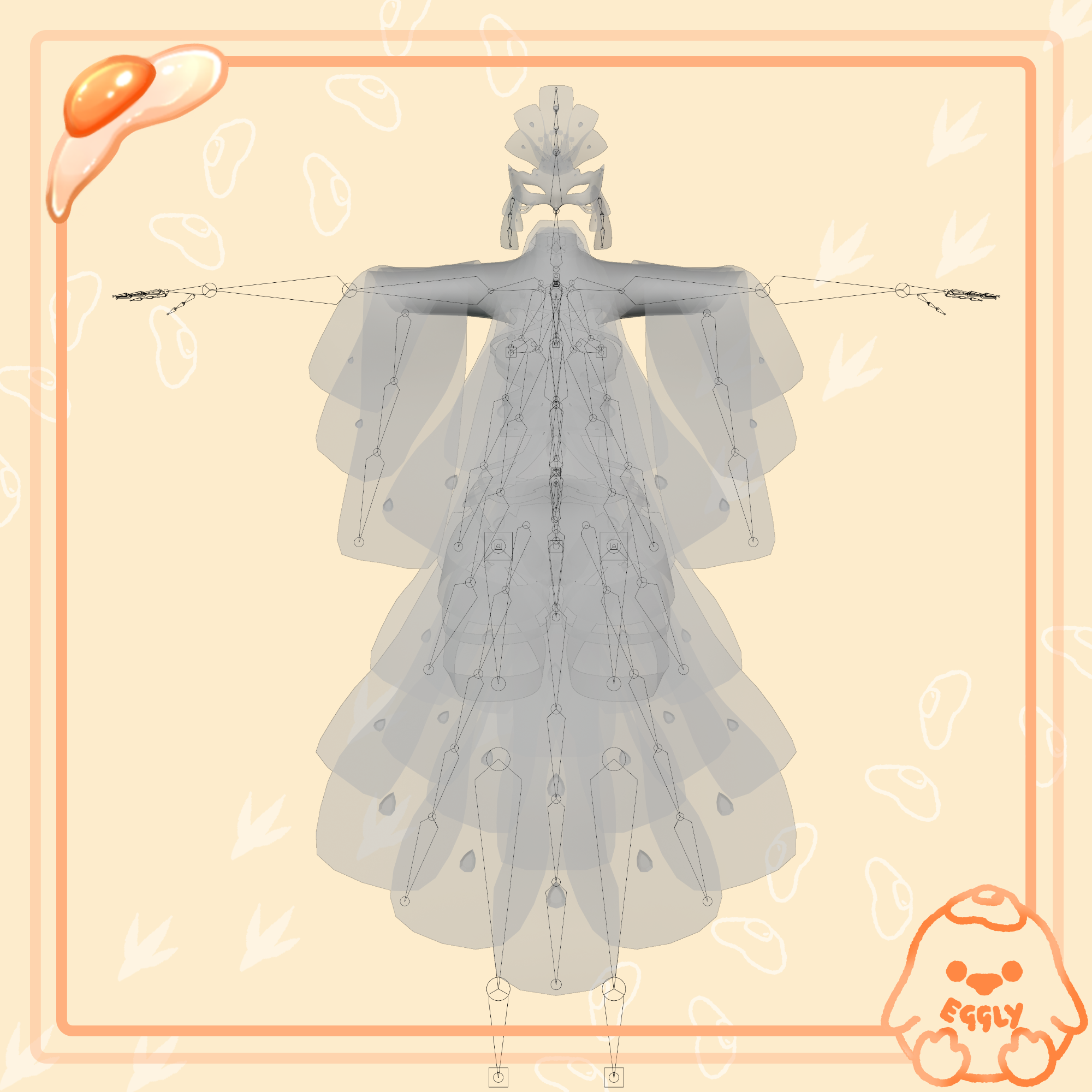 Aurora: White Peacock Outfit