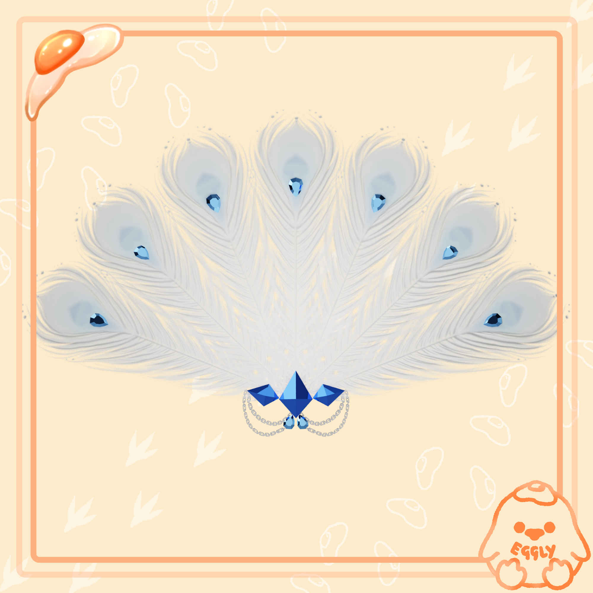 Aurora: White Peacock Outfit