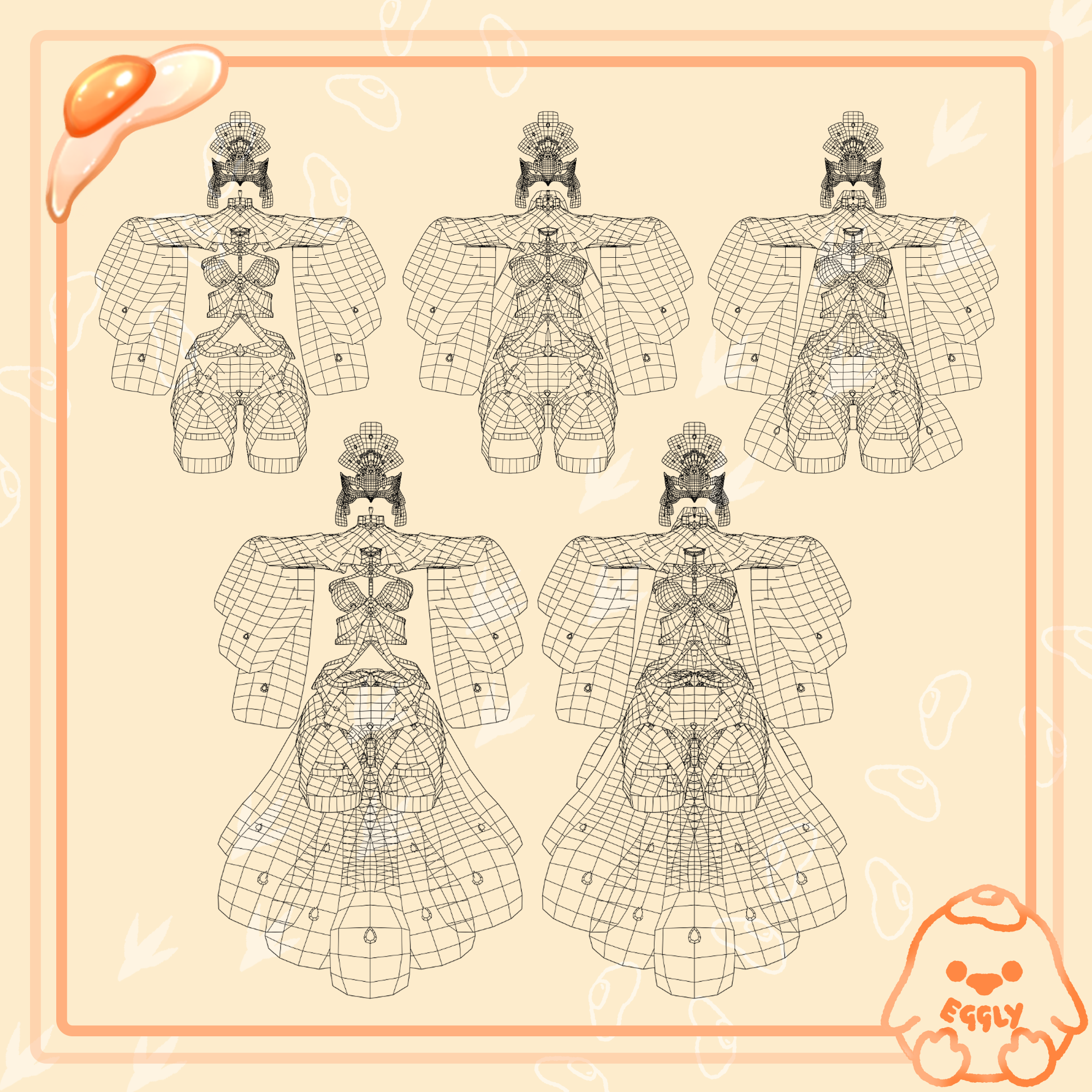 Aurora: White Peacock Outfit
