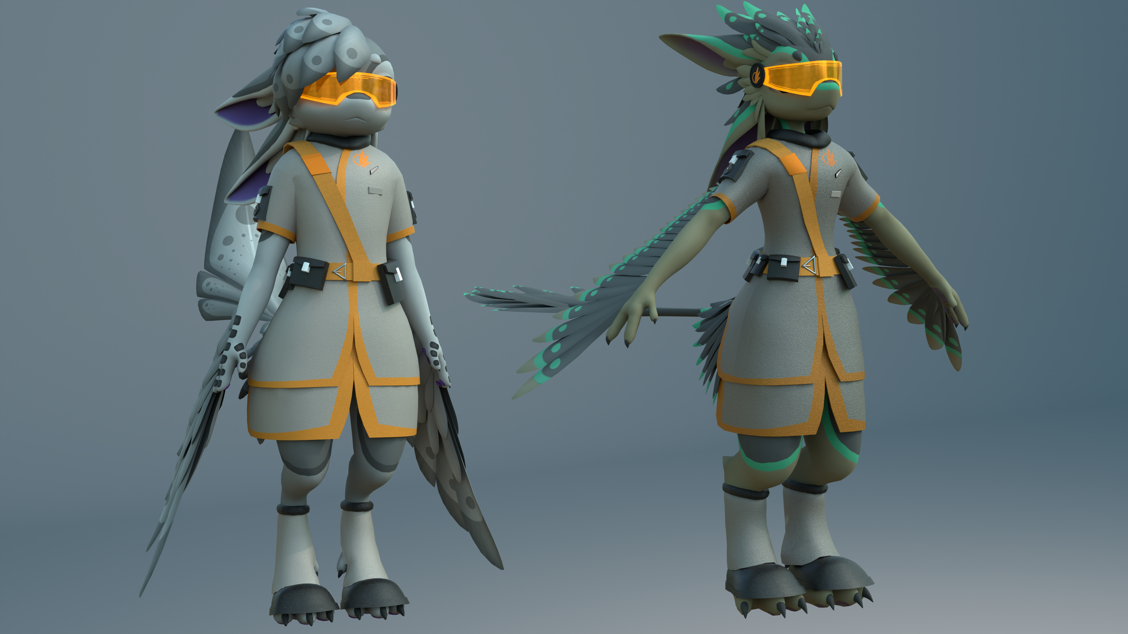 Kita/Jerry/Da'vali | Visor & Utility Uniform
