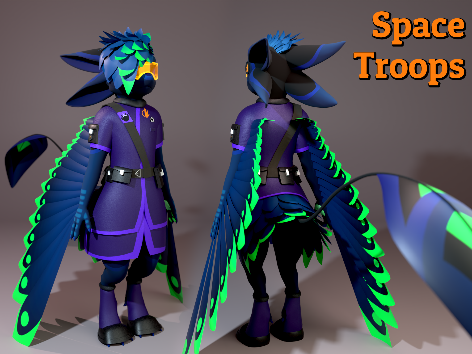 Kita/Jerry/Da'vali | Visor & Utility Uniform