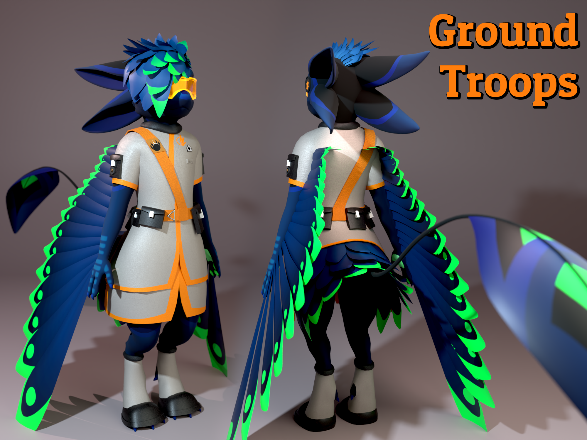 Kita/Jerry/Da'vali | Visor & Utility Uniform