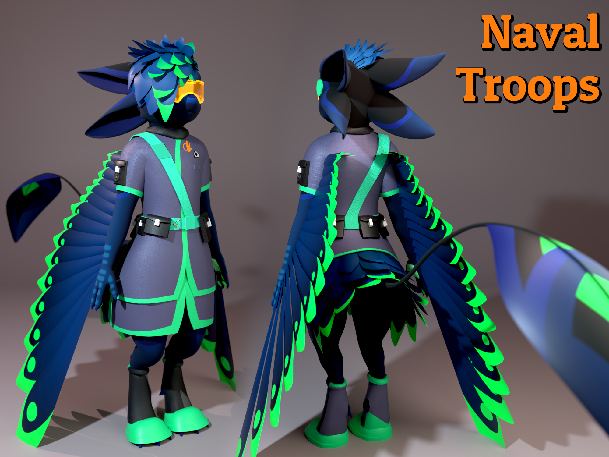 Kita/Jerry/Da'vali | Visor & Utility Uniform
