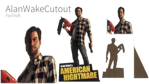 Alan Wake Cardboard Cutout