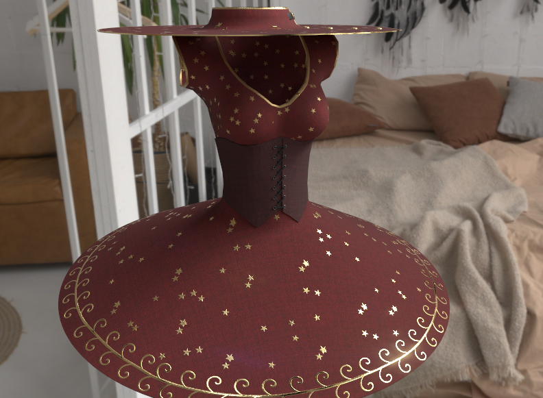 Long Starry Dress (Rexouium, VRChat, ChilloutVR)