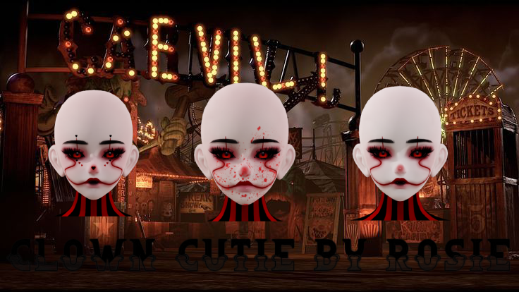 Clown Cutie - Amelia Head Texture