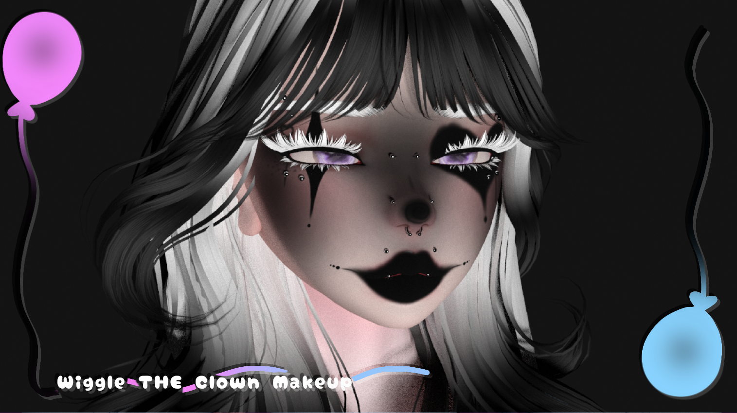 Wiggle The Clown's Makeup