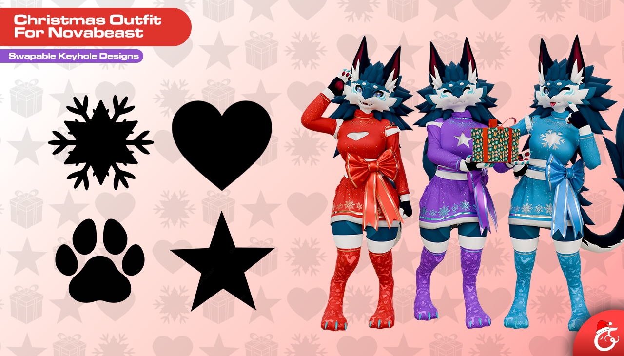 Christmas Outfit For Novabeast | VRChat Outfit (With Loafe's Thicc Addon)