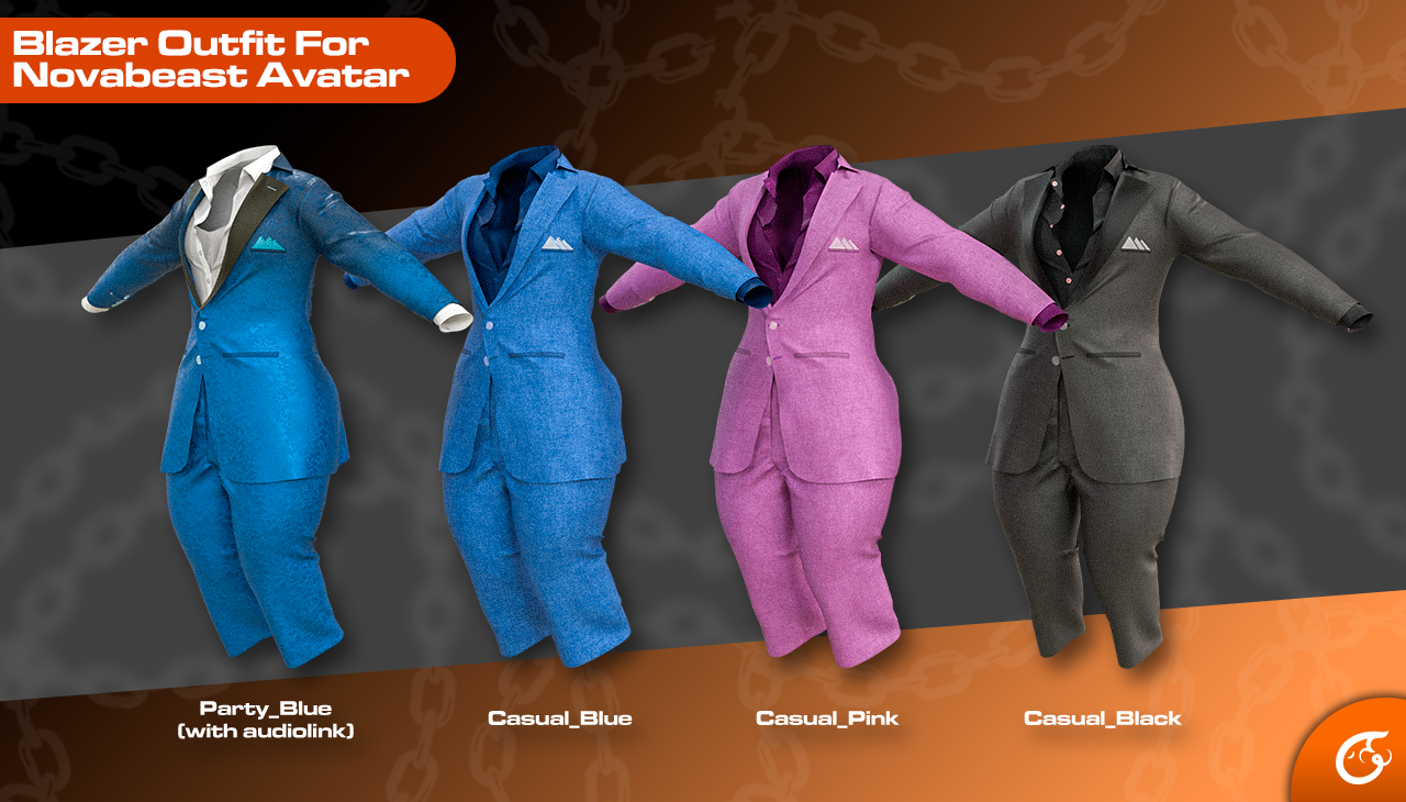 Blazer Outfit For Novabeast | VRChat Clothing