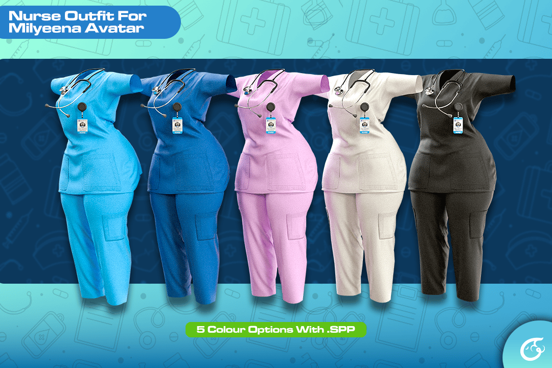 Nurse Outfit For Milyeena | VRChat Clothing