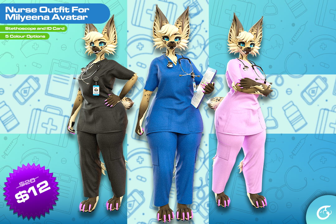 Nurse Outfit For Milyeena | VRChat Clothing