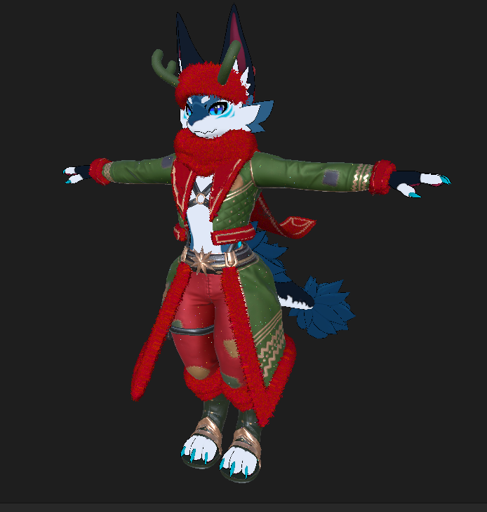 Christmas Santa Outfit for For Novabeast 1.2 | VRChat Clothing
