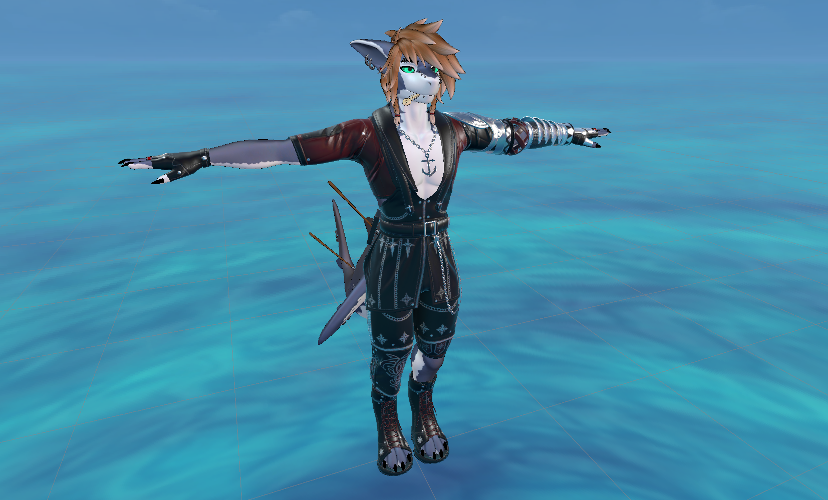 Lidus Outfit For Shawn The Shark (Darbi) | VRChat Clothing