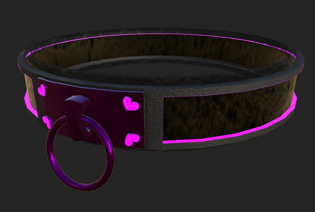 Pink Heart Collar