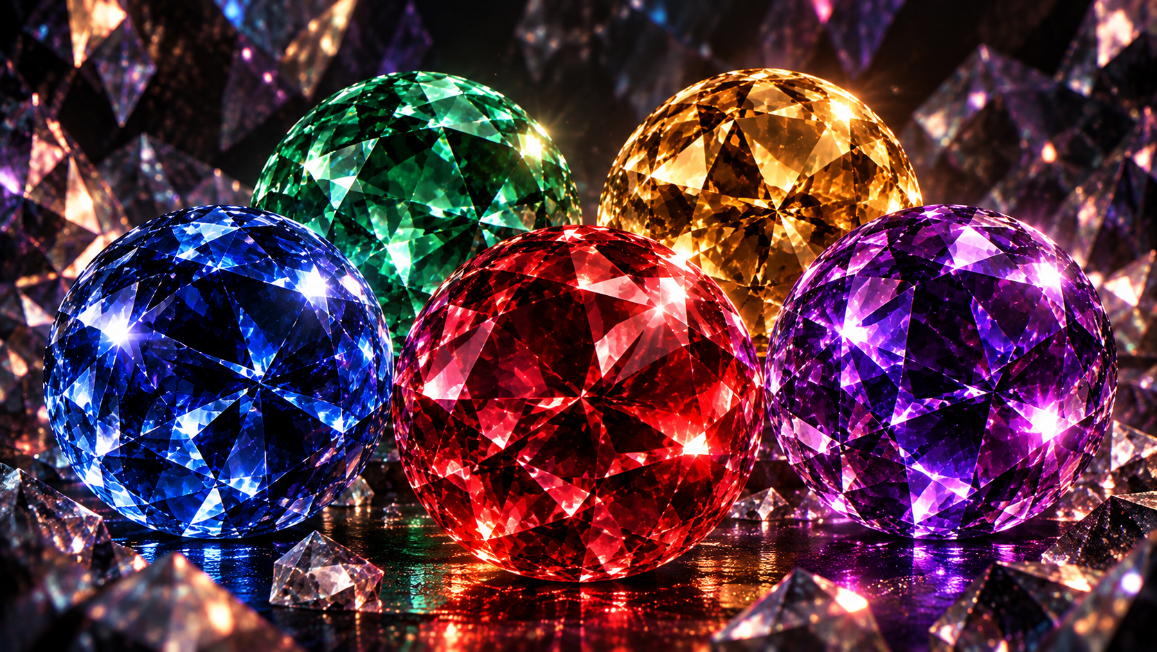 ✦ Crystal Vault — Gemstone MatCap Collection